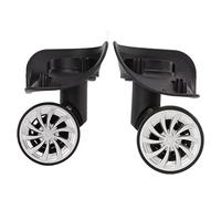 Ejoyous 2 Stück Koffer Universalrad, Zweireihiges Geräuschloses Kofferrad, Ersatz 360 Grad Drehung Reparatur Koffer Tasche Teile Rollen