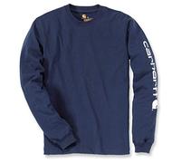 EK231 Longsleeve Logo Langarm Shirt 100% Baumwolle - Farbe: Navy - Größe: XL