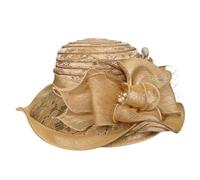 EKalgretrA Damen Fascinator Millinery Kirchenhut | Elegante Fischerhüte mit breiter Krempe und Schleife