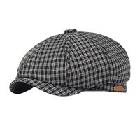 EKalgretrA Schiebermütze Zeitungsjungenmütze, achteckiger Hut, Vintage, weich, lässig, Baskenmütze, Schirmmütze, Flacher, Vier Jahreszeiten(Black)