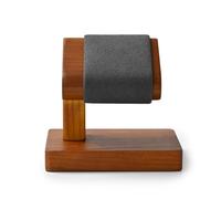 EKalgretrA Uhren Präsentationsständer Hölzerner Uhrenhalter-Schmuckständer T-förmiger Massivholz-Schmuckständer for Uhren-Display-Ring-Organizer(T-style5 Grey)