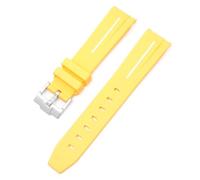 EKINS Für Moonswatch Uhr gebogenes lückenloses Kautschukarmband für Omega Swatch Joint Planet Series Moon Mercury gebogenes Kautschukarmband Männer Frauen 20 mm Uhrenarmbänder(EE)