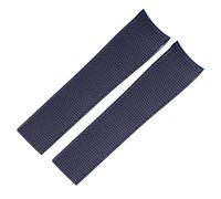 EKINS Gummi-Uhrenarmbänder für Longines CONQUEST HYDROCONQUEST L3 21 mm wasserdichtes Armband Uhrenzubehör Silikon-Uhrenarmband mit Logo(Blue Band)
