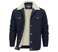 EKLENTSON Warme Winterjacke Herren Cordjacke Outdoorjacke Parka Winter