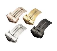 EKSIL Für Tag Heuer Carrera Aquaracer 18 mm 20 mm Edelstahl-Faltschließe, 20 mm