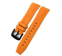 EKSIL Gummi-Armband 21 mm 22 mm passend für Tissot T120417 T120407 Seastar Sport Tauchen Uhrenarmband Schwarz Orange, 21mm T clasp, Achat