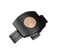 EKSIL Schwarz Roségold Edelstahl Schließe Uhrenarmband Schmetterling Faltschließe passend für Franck Muller Armband-Serie Uhrenarmbandschließe, 20 mm