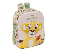 El King Löwe, 3D-Kinderrucksack, leicht zu reinigen, ideal für Kinder verschiedener Altersgruppen, bequem und vielseitig, Qualität und Widerstandsfähigkeit, 22 x 10 x 27 cm
