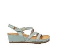 El Naturalista Damen N5855 PICUAL Durchgängies Plateau Sandalen mit Keilabsatz, Blue, 37 EU