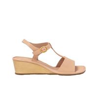 EL Naturalista N853 Gaia, Schuhe Durchgängies Plateau Sandalen mit Keilabsatz, Salmon,