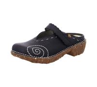 El Naturalista NG96 Yggdrasil, Pantolette, Glogs, Schwarz Black - Clogs - Damenschuhe Pantolette / Zehentrenner, Schwarz, leder (soft grain), absatzhöhe: 30 mm für Damen, schwarz, Größe 37 EU
