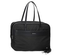 El Potro Luna Laptop-Koffer mit doppeltem Fach, anpassbar, 39,6 cm (15,6 Zoll), Schwarz, 40 x 32 x 8 cm, Polyester, mit Details aus Kunstleder von Joumma Bags