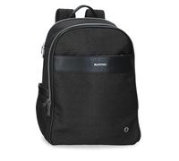 El Potro Luna Rucksack für Laptop, anpassbar an den Trolley, 39,6 cm, Schwarz, 29 x 40 x 11 cm, Polyester mit Kunstlederdetails, 12,76 l von Joumma Bags