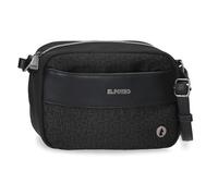 El Potro Luna Umhängetasche schwarz 21 x 14 x 6 cm Polyester mit Details aus Kunstleder von Joumma Bags