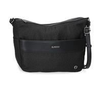 El Potro Luna Umhängetasche, Schwarz, 32 x 25 x 11 cm, Polyester mit Details aus Kunstleder von Joumma Bags, Schwarz, Talla única, Umhängetasche