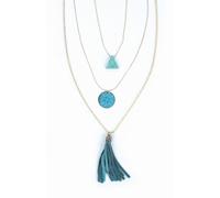 El Puente Halskette | Fair Trade & Handmade aus Indien Petrol