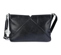 El Puente Schultertasche "V" | Fair Trade & Handmade aus Indien Schwarz
