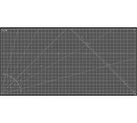 Elan Schneidematte 100x200 CM Schwarz, 5-lagige Schneidematte 100x200 Selbstheilend, Bastelunterlage Schnittfest, Cutting Mat, Large Craft Mat