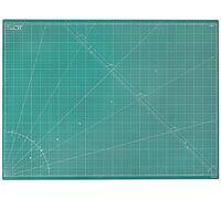 Elan Schneidematte A0 Grün, 5-lagige Schneidematte 90x120 Selbstheilend, Bastelunterlage Schnittfest A0, Cutting Mat 90x120, Schneideunterlage Basteln