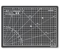 Elan Schneidematte A4 Schwarz, 5-lagige Schneidematte 22x30 Selbstheilend, Bastelunterlage Schnittfest A4, Cutting Mat 22x30, Schittmatte