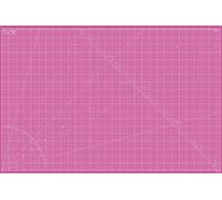 Elan Selbstheilende Schneidematte 100x150 CM Rosa, Bastelunterlage | 3mm 5-lagige Schneidematte 100x150 Selbstheilend, mit Recyceltem PVC, Schnittfest, Beidseitig mit CM-Raster: Rosa & Lila