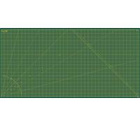 Elan Selbstheilende Schneidematte 100x200 CM Grün, Bastelunterlage | 3mm 5-lagige Schneidematte 100x200 Selbstheilend, mit Recyceltem PVC, Schnittfest, Beidseitig Grün, CM-Raster in Gelb & Weiß