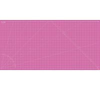 Elan Selbstheilende Schneidematte 100x200 CM Rosa, Bastelunterlage | 3mm 5-lagige Schneidematte 100x200 Selbstheilend, mit Recyceltem PVC, Schnittfest, Beidseitig mit CM-Raster: Rosa & Lila