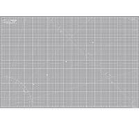 Elan Selbstheilende Schneidematte A1 Grau, Bastelunterlage Schnittfest | 3mm 5-lagige Schneidematte 60x90 Selbstheilend, mit Recyceltem PVC, Schnittfest, Beidseitig mit CM-Raster: Dunkel & Hellgrau