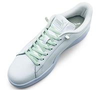 ELANOX elastische Schnürsenkel ohne Binden I 4 Stück für 2 Paar Schuhe, mit stylischen Enden, Schuhbänder ohne Binden Schnellverschluss, Gummi-Schnürsenkel, für Erwachsene & Kinder (hellgrün)