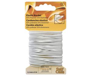 Elastic-Kordel 1,5 mm x 6 m weiß