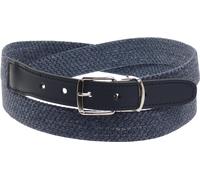 Elastik Gürtel für Damen und Herren in 30mm Breite bis 160 cm 95, jeansblau