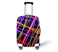 Elastisch Kofferhülle, DOTBUY 3D Reise Kofferschutzhülle Gepäck Cover Reisekoffer Hülle Schutz Bezug Schutzhülle Waschbare Reisetasche Kofferbezug (Farbe E,M (22-24 Zoll))
