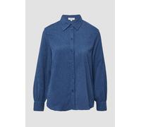 Elastisch Strukturbluse mit Raffung am Rücken 34 blau 2170024.5527.34