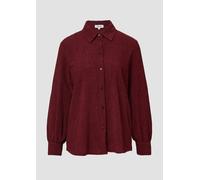 Strukturierte Jersey-Bluse mit Raffung am Rücken 48 rot 2170024.3902.48