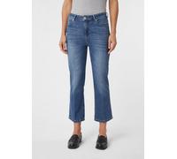 Elastische Ankle-Jeans mit Flared Leg blau 40