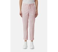 Elastische Chinohose mit Garment Dye und Tunnelzug pink 34