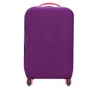 Elastische Gepäckabdeckung für Reisekoffer, Staub und Kratzer, Größen S/M/L, mehrere Farboptionen (Rot, Lila, Grün, Blau, Schwarz, Rosa), violett, M, Elastische Reisegepäckhülle