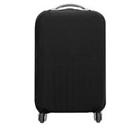 Elastische Gepäckabdeckung für Reisekoffer, Staub und Kratzer, Größen S/M/L, mehrere Farboptionen (Rot, Lila, Grün, Blau, Schwarz, Rosa), Schwarz , M, Elastische Kofferhülle für Reisegepäck