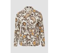 Elastische Hemdbluse aus Jersey 46 creme|mehrfarbig 2175624.02A2.46