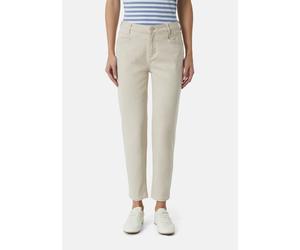 Elastische Jeans im Slim Fit mit Garment Dye beige 40