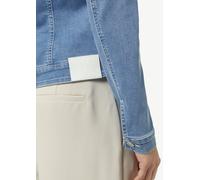 Elastische Jeansjacke mit Eingrifftaschen blau 34