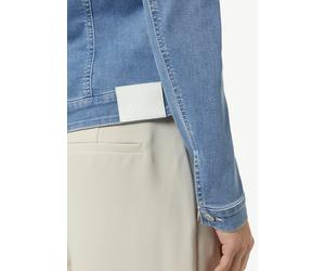 Elastische Jeansjacke mit Eingrifftaschen blau 36