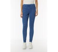 Elastische Jeggings mit Ziernähten blau 36
