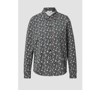 Elastische Jerseybluse mit All-over-Print 44 schwarz 2175333.69B0.44