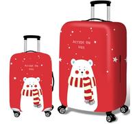 Elastische KofferschutzhüLle KofferhüLle,Niedliches Cartoon Rot Waschbare Koffer SchutzhüLle,Weichschalenkoffer,KofferüBerzug Mit ReißVerschluss,Staubdichte Luggage Cover (Color 1,S(18-21inch))