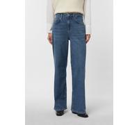 Elastische Wide Leg Jeans blau 44