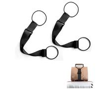 Elastischer Befestigungsgurt für Gepäck, elastischer Ring-Gepäckbindegurt, Verstellbarer Gepäcktaschen-Befestigungsgurt Klemmgurt, Reisetaschen-Gepäck-elastischer Seilbindegurt (2pcs)