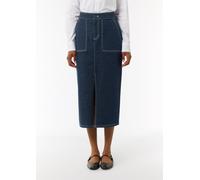 Elastischer Denimrock mit dunkler Waschung blau 34