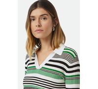 Elastischer Slim-Fit-Pullover mit Polokragen grün|schwarz|weiß 32