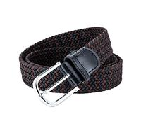 Elastischer Stoffgürtel Für Herren Damen, Vintage Casual Unisex Wilder Elastischer Geflochtener Gürtel, Legierungsschnalle Tragbarer, Frei Einstellbarer, Mehrfarbiger Gürtel (A,115CM)